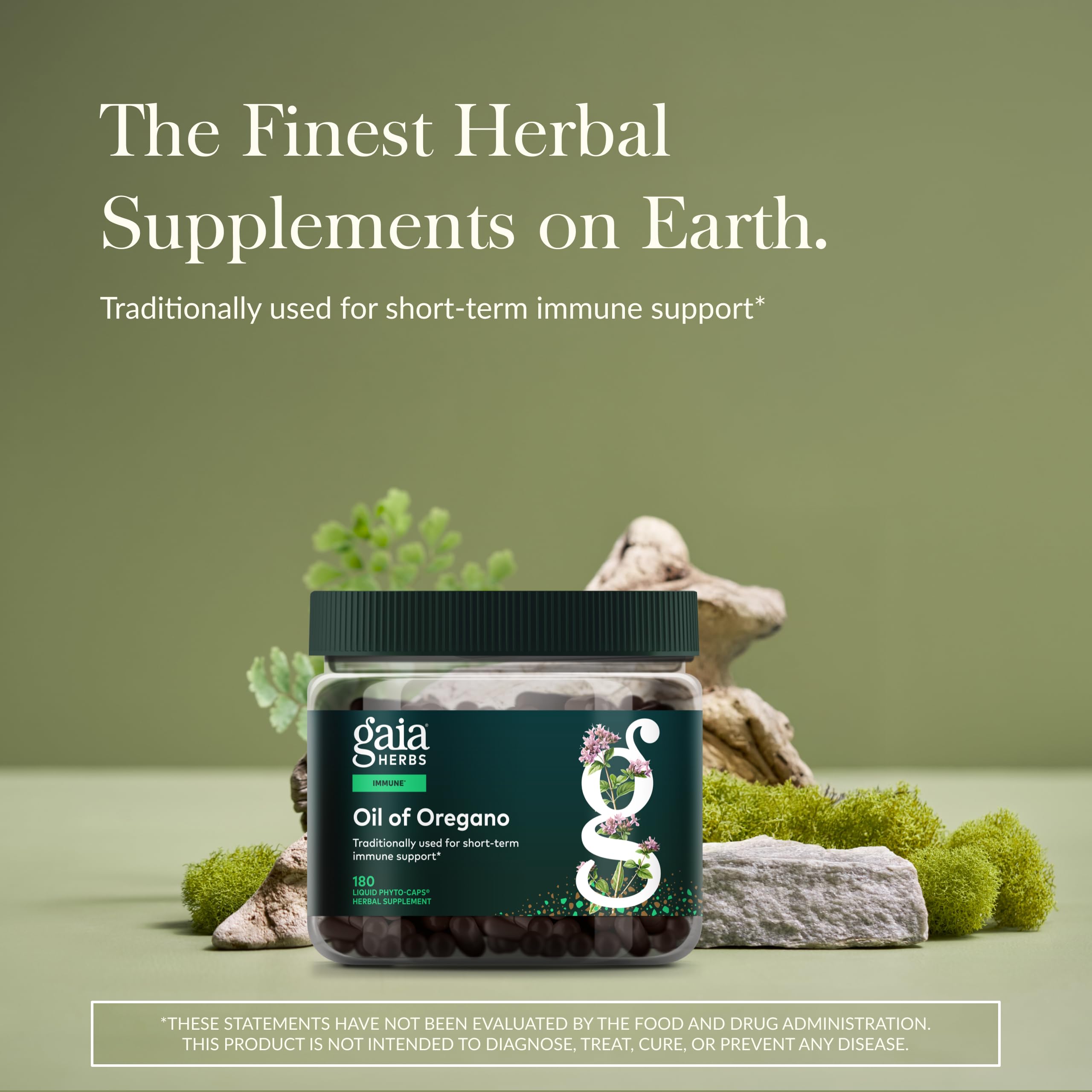 Gaia Herbs Oil of Oregano - Immune & Antioxidant Support - 180 Vegan Liquid Phyto-Caps