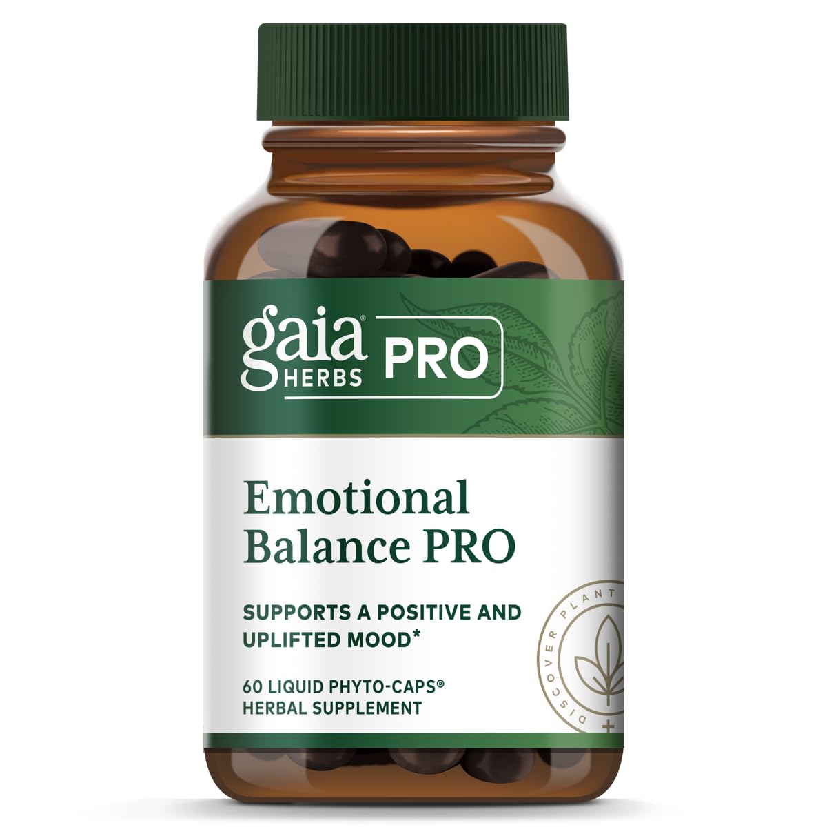GAIA HERBS PRO Emotional Balance | Stress & Cognitive Health | Vegan 60 Servings