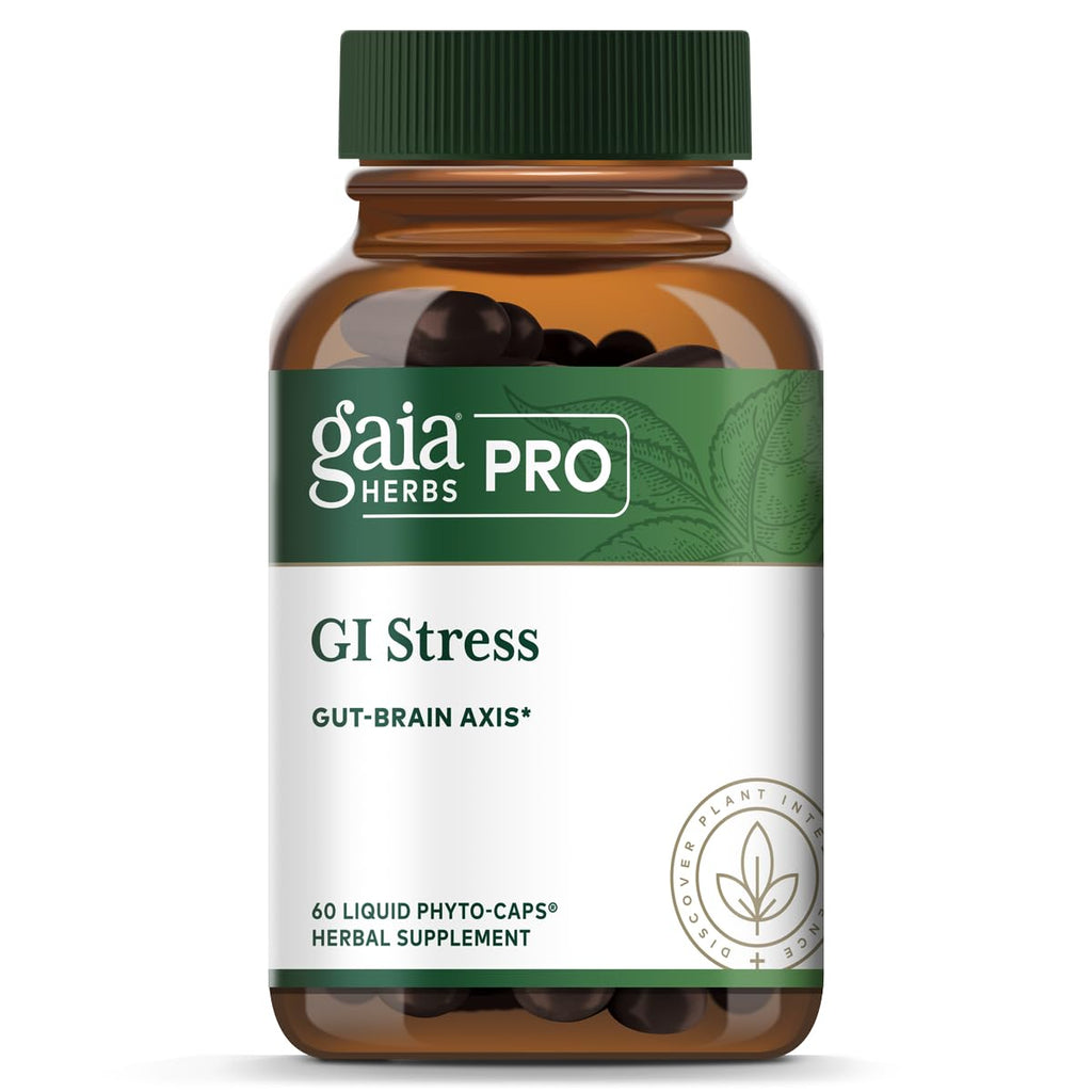 Gaia Herbs PRO GI Stress - Digestive Stress Support | 60 Liquid Phyto-Caps