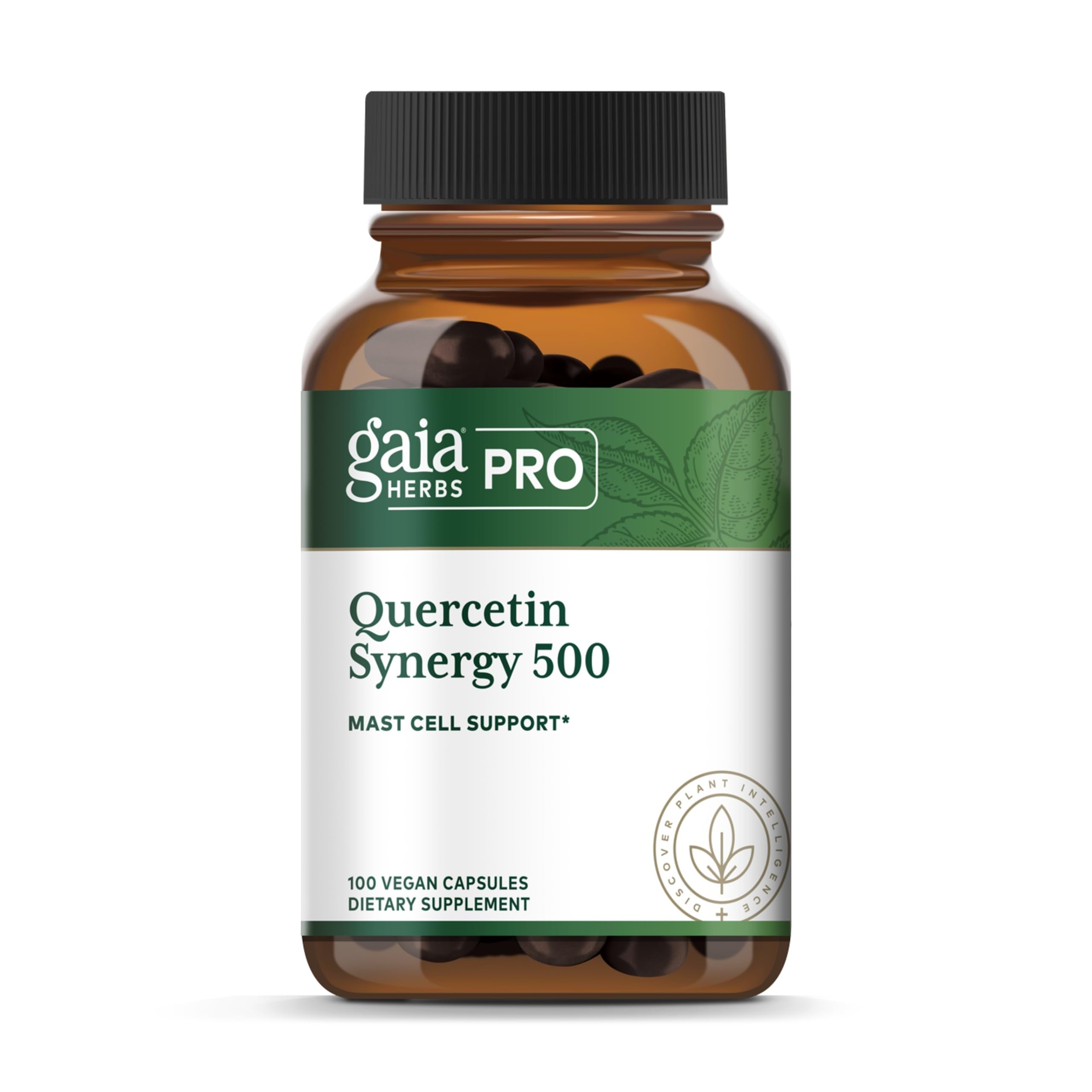 GAIA Herbs PRO Quercetin Synergy 500 – Immune & Cell Health, 100 Capsules