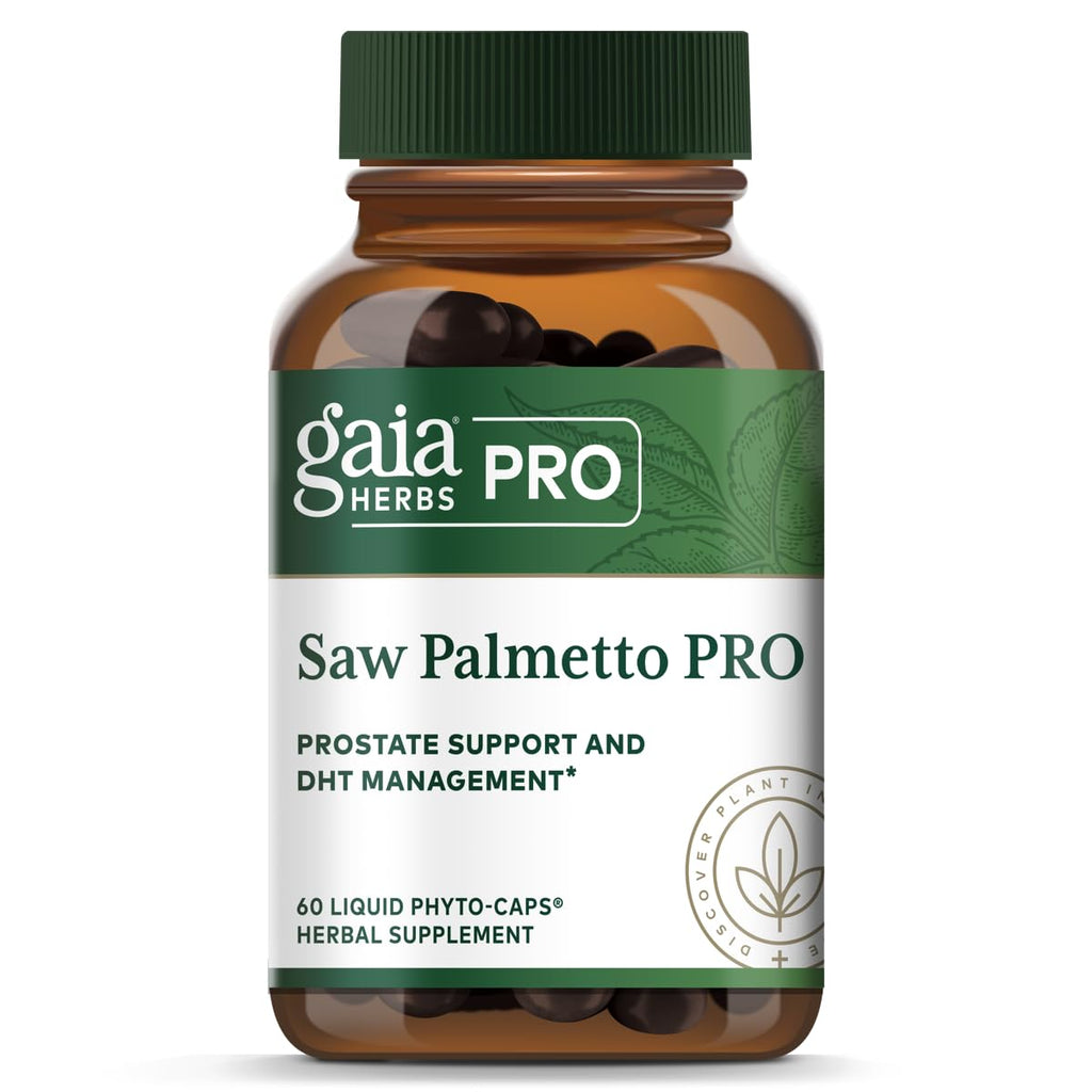 GAIA HERBS PRO Saw Palmetto PRO – Prostate Support, 60 Caps, Vegan