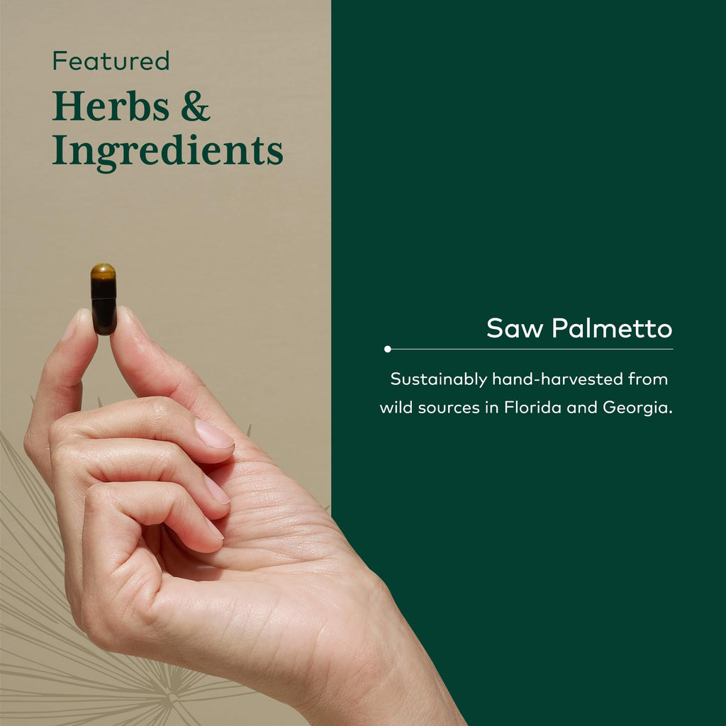 GAIA HERBS PRO Saw Palmetto PRO – Prostate Support, 60 Caps, Vegan