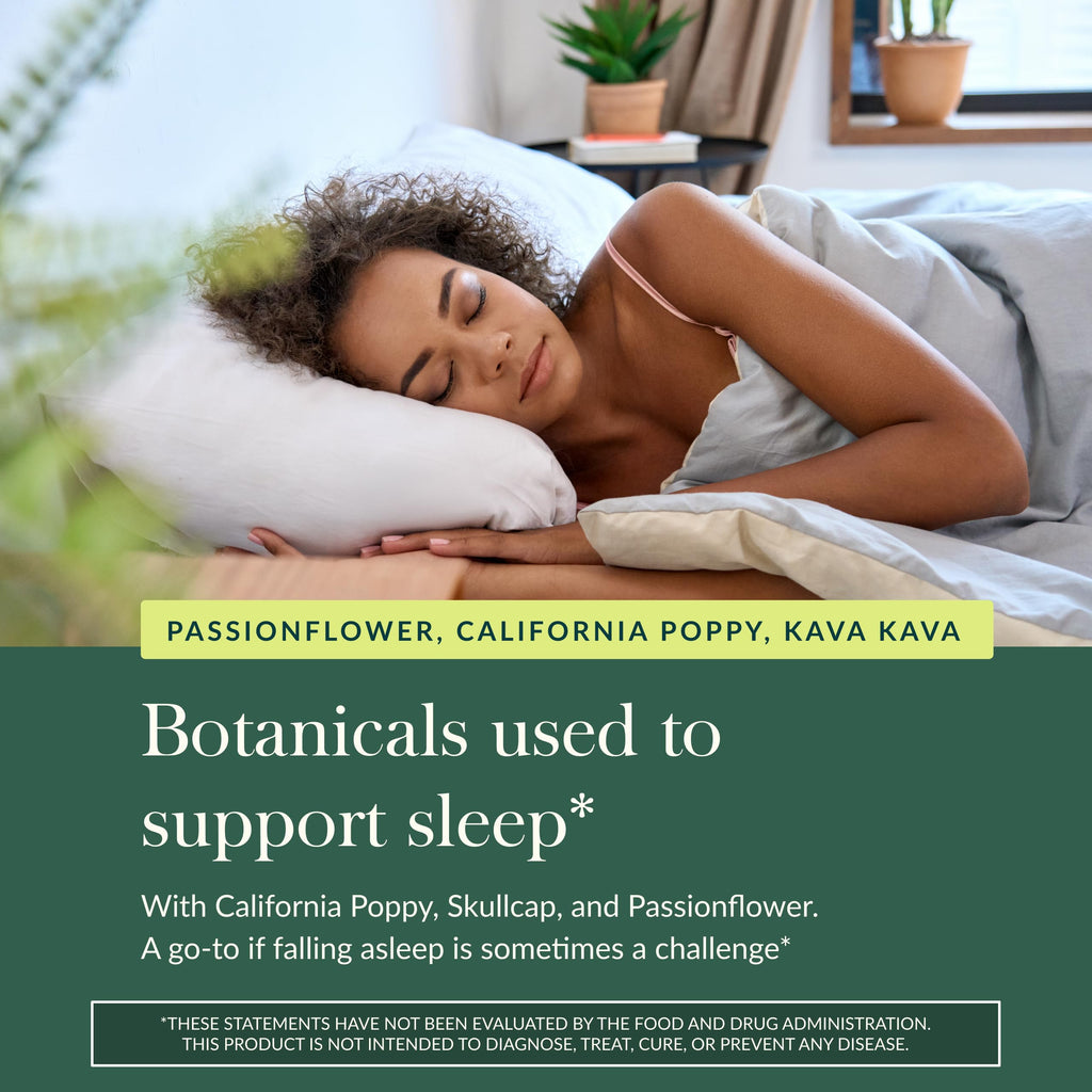 Gaia Herbs Sound Sleep – Natural Sleep Support with Valerian Root, Passionflower & More | 60 Vegan Capsules