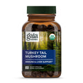 Gaia Herbs Turkey Tail Mushroom – Immune Support & Liver Health, 120 Vegan Capsules