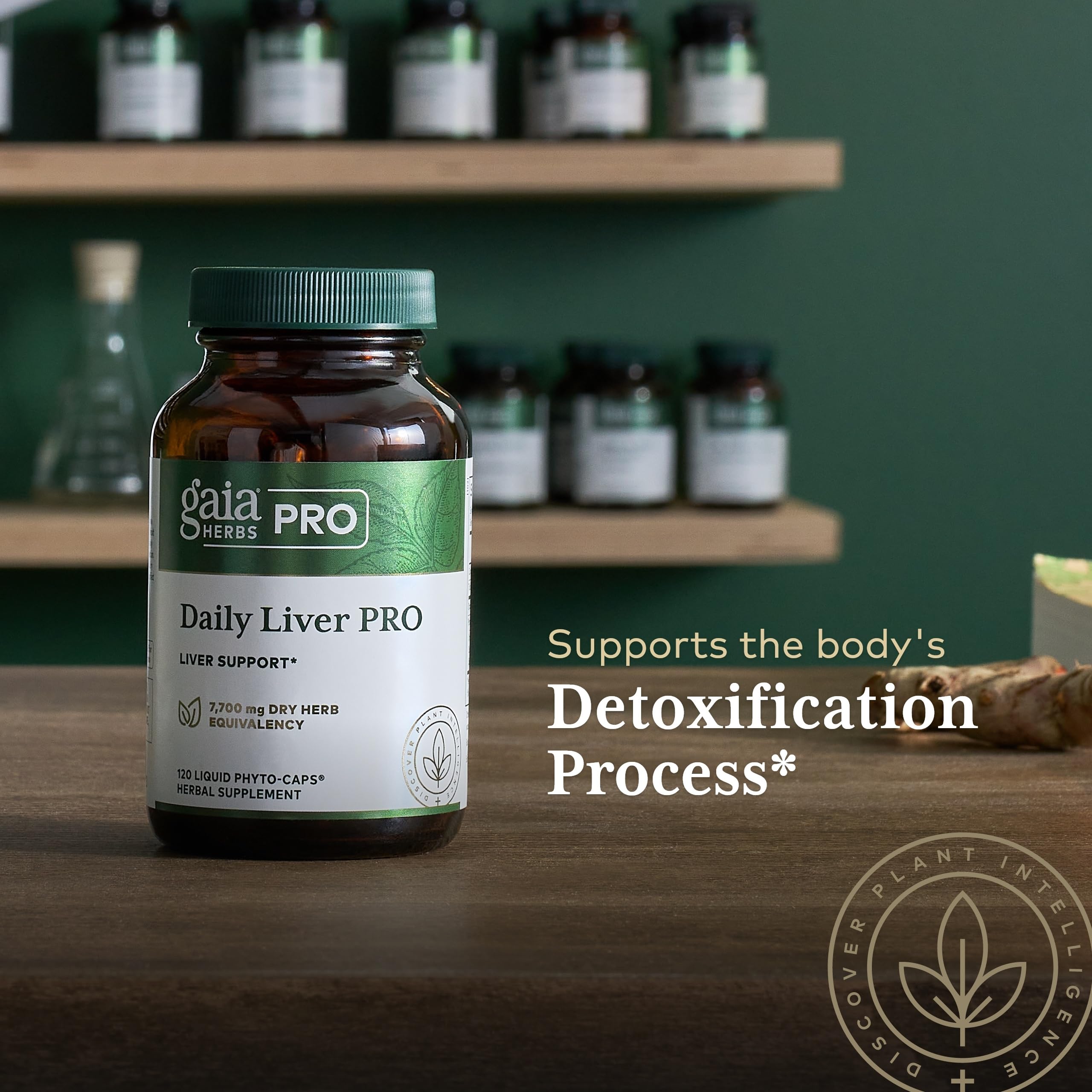 Gaia Herbs Pro Daily Liver Pro – Natural Liver Support with Milk Thistle, Turmeric, Licorice Root | Vegan, Organic & Gluten-Free | 120 Liquid Phyto-Caps (60 Servings)