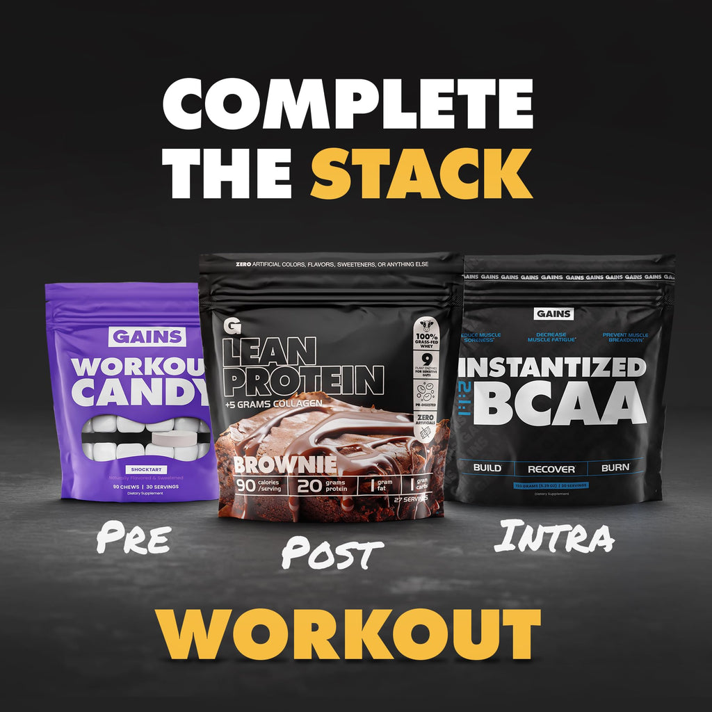 Gains in Bulk Instantized Creatine Monohydrate – Soluble, No Bloat, 30 Servings
