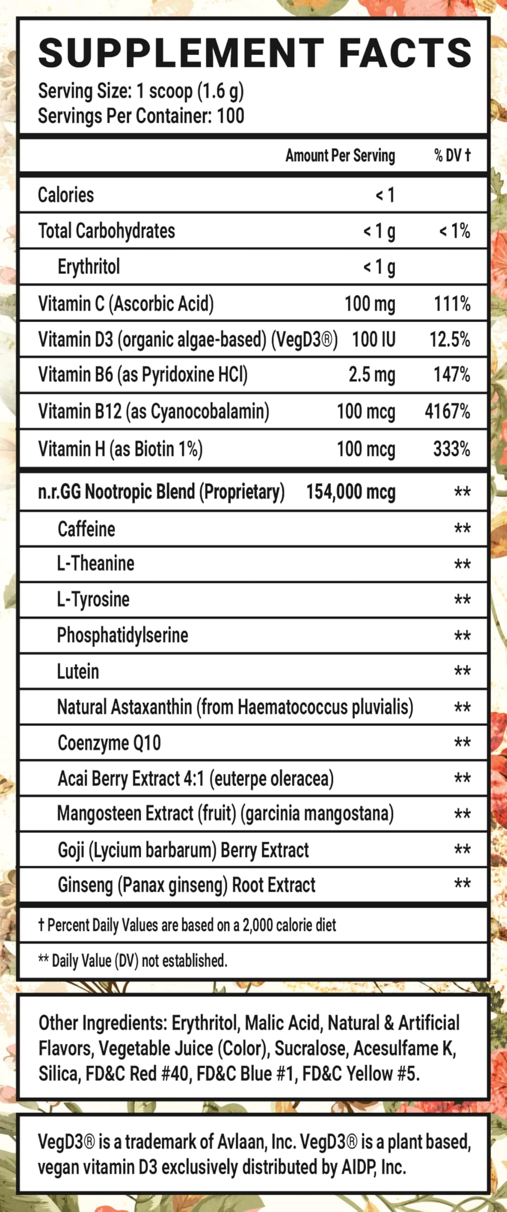Gamer Supps GG Energy - Grandma's Ashes by Goons (100 Servings) | Keto, Sugar Free + Nootropics