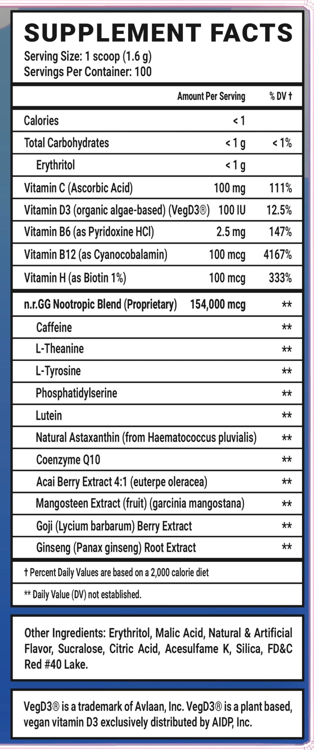 Gamer Supps GG Energy Goof Juice by MoistCr1TiKaL – 100 Servings, Keto Friendly, Sugar Free