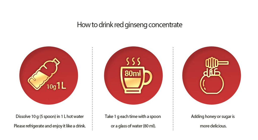 Gangwoninsam Korean Red Ginseng Extract Gold 240g (8.46 fl oz) – 100% Pure 6-Year-Old Korean Red Ginseng Root Extract