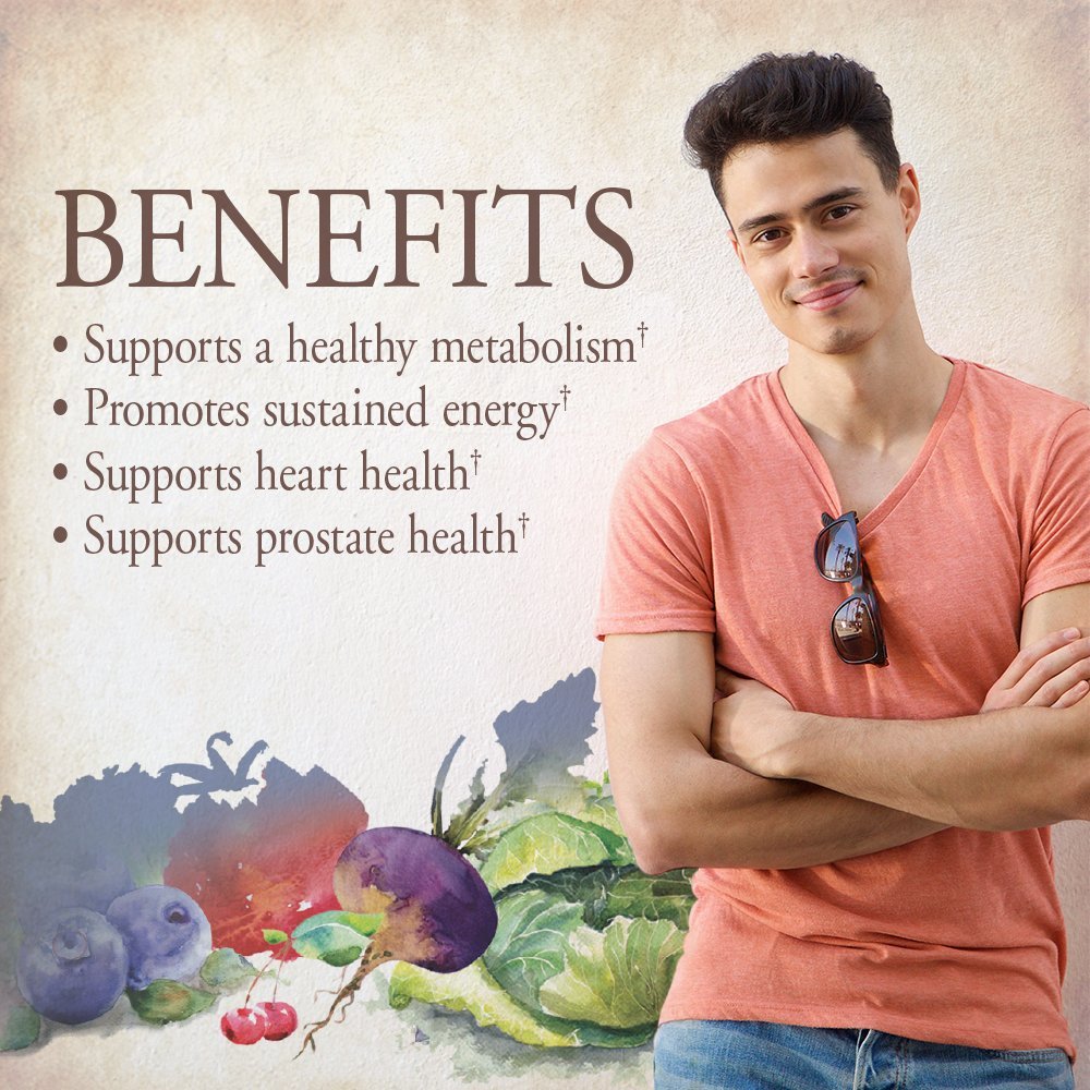 Garden of Life Organics Men's Multi – Certified Organic Vegan Multivitamin, 120 Tablets