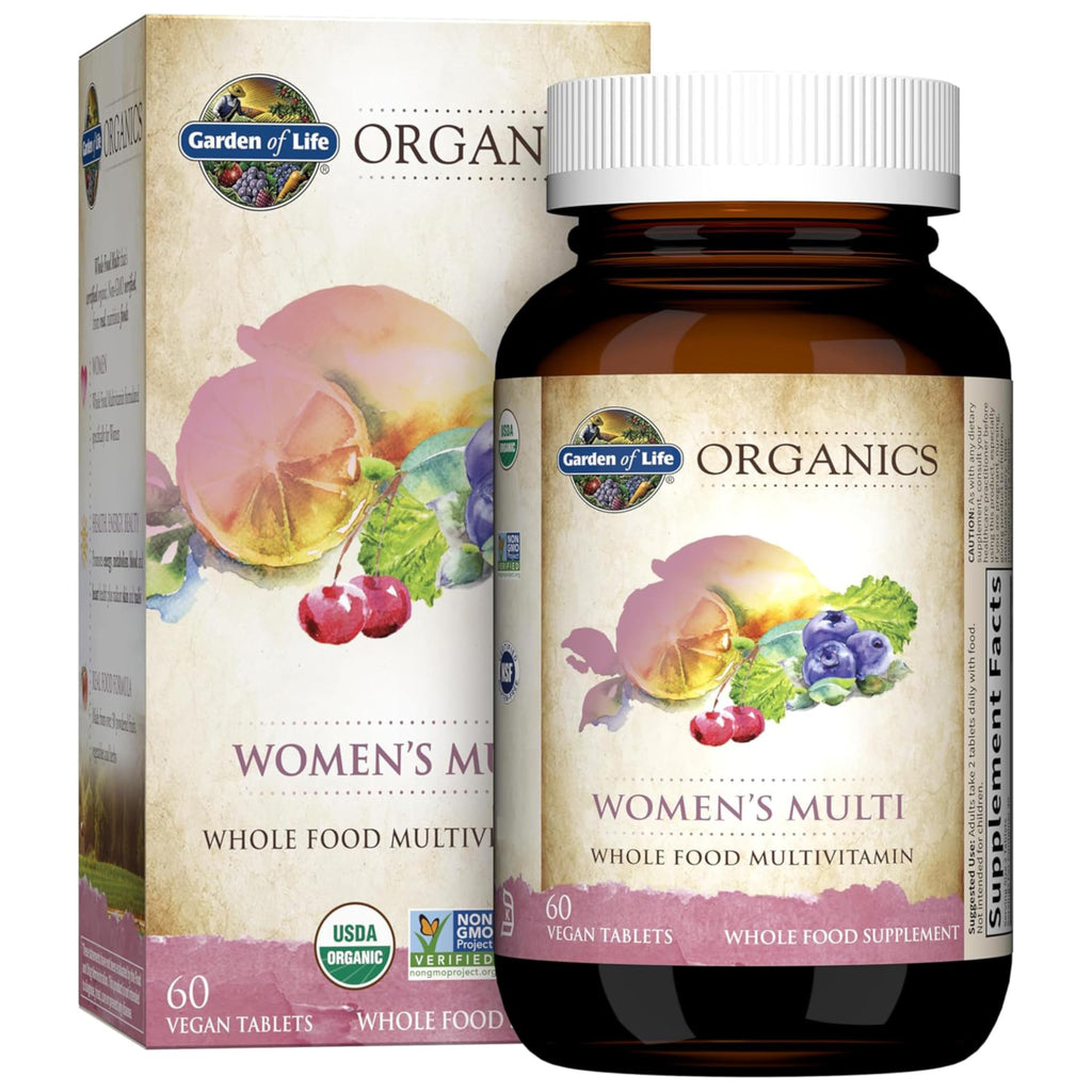 Garden of Life Organics Organic Women's Multivitamin – Vegan Whole-Food Women’s Multi