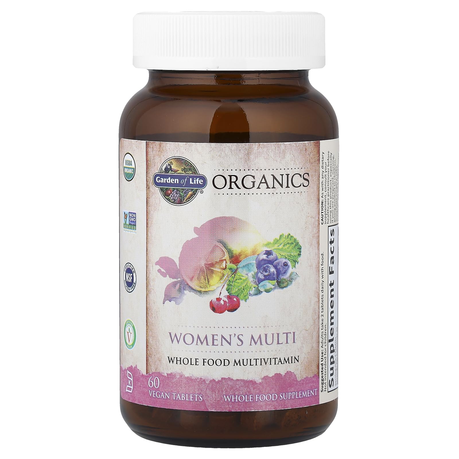 Garden of Life Organics Organic Women's Multivitamin – Vegan Whole-Food Women’s Multi