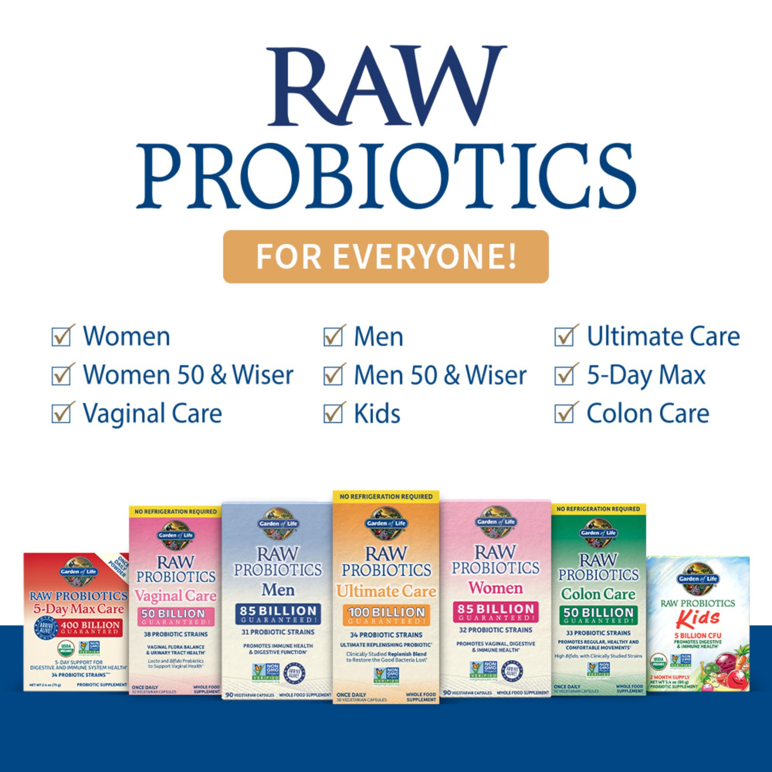 Garden of Life Probiotic Powder Banana - 400B CFU, 5-Day Immune Support
