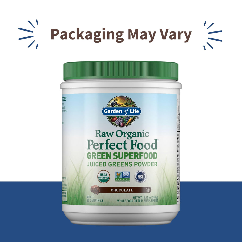 Garden of Life Raw Organic Perfect Food Chocolate – Green Superfood with Probiotics & Enzymes