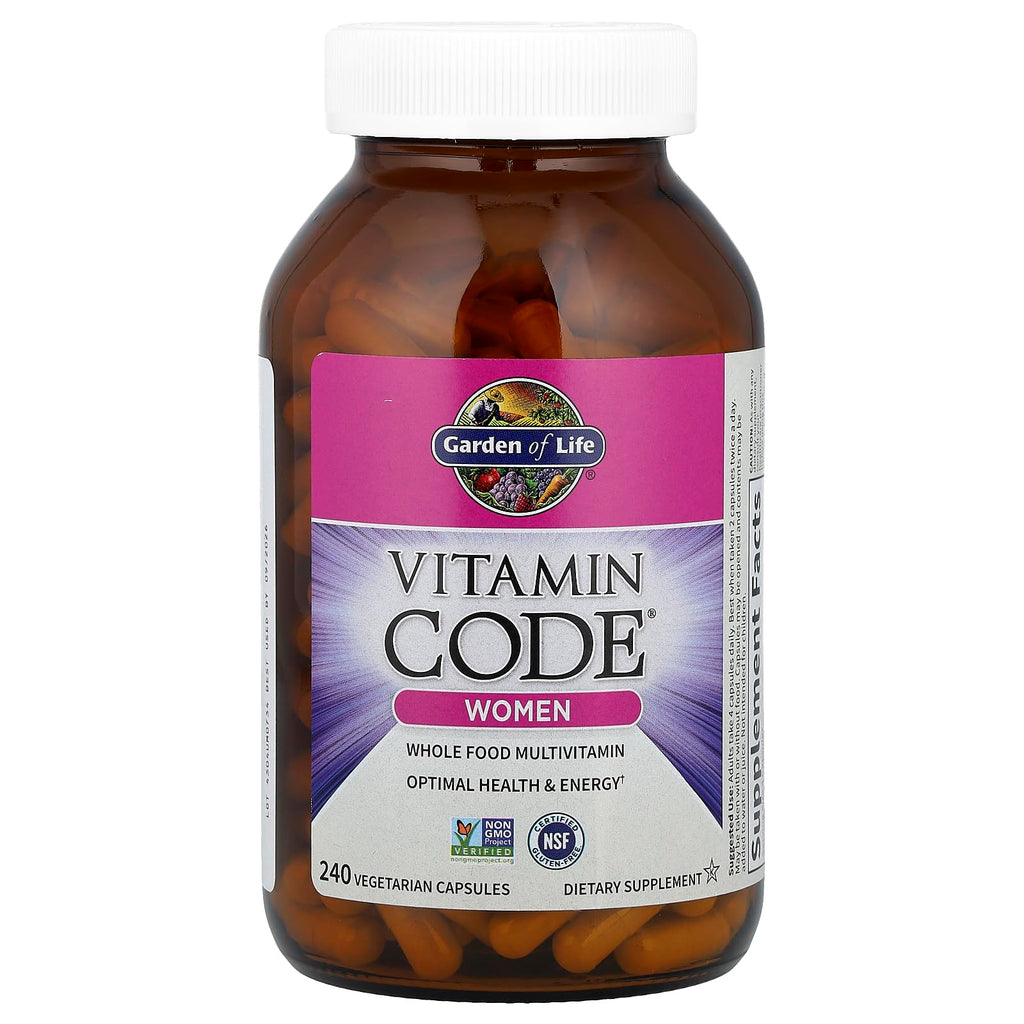 Garden of Life Vitamin Code Women Multivitamin – Whole Food Women’s Multi, 240 Veg Capsules