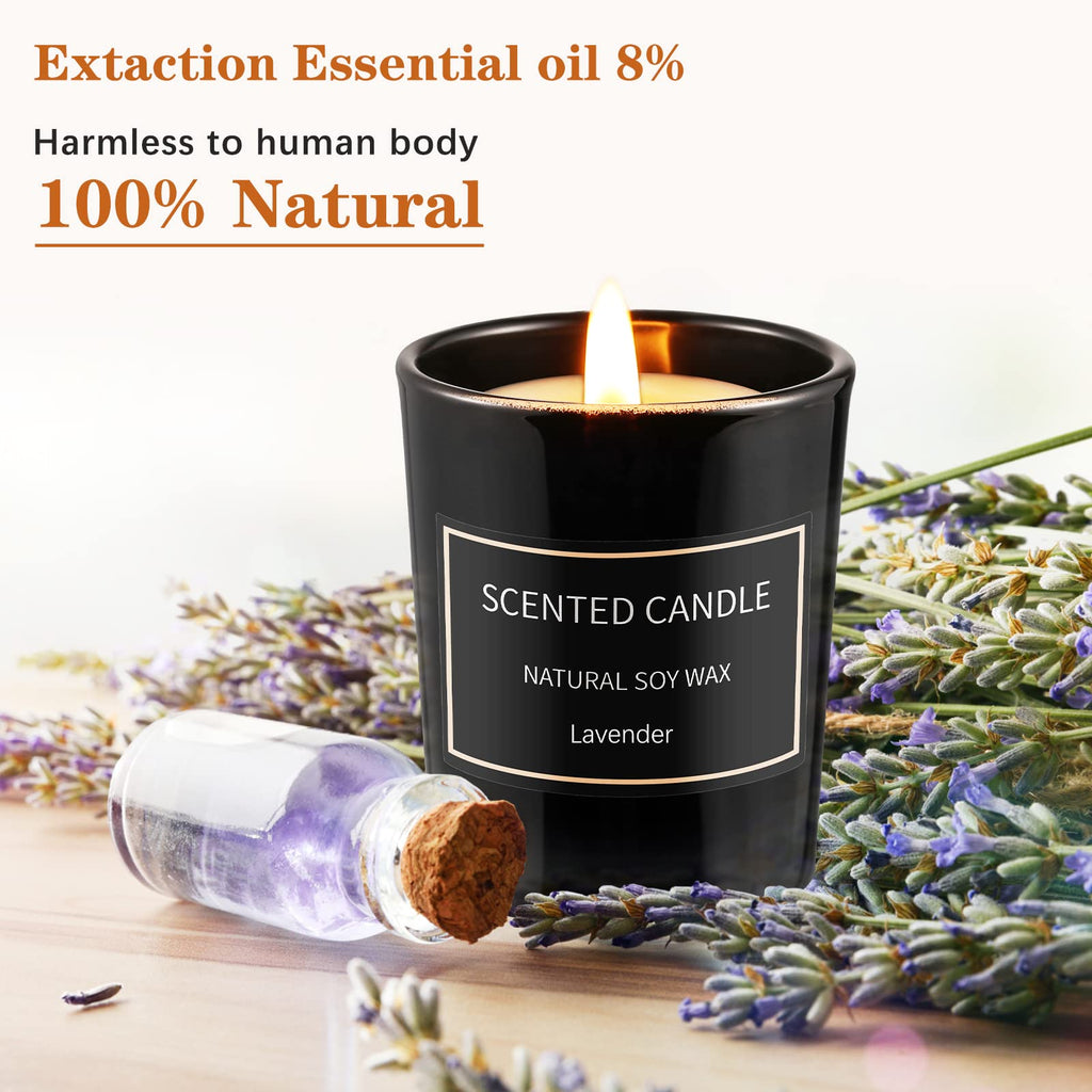 8 Pack Soy Wax Candles Gift Set – Aromatherapy Jar Candles (3.5oz)