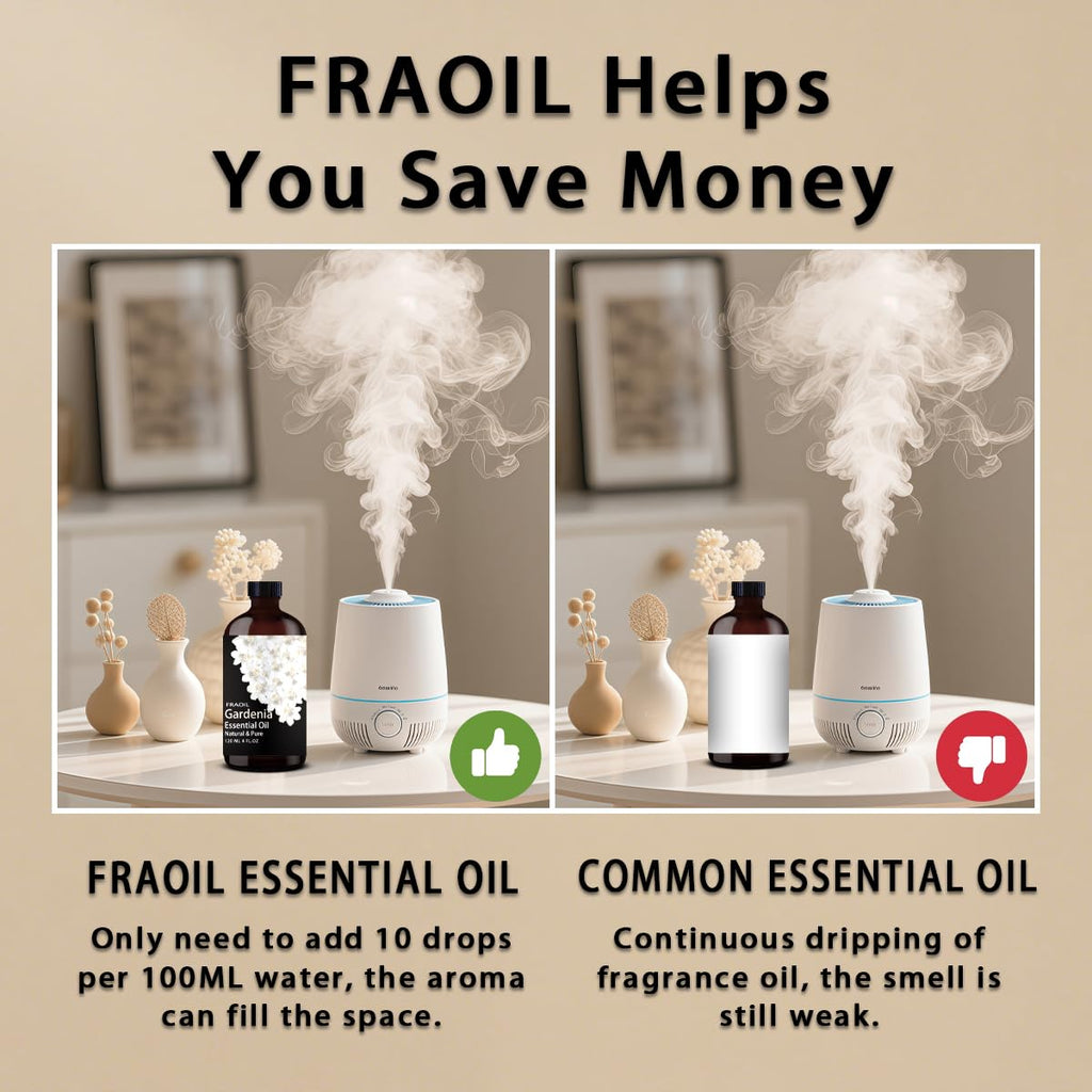Gardenia Essential Oil 4 oz (120 ml) for Diffuser & DIY - FRAOIL