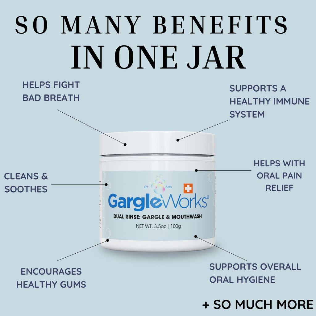 GargleWorks - Natural Dual Mouthwash for Fresh Breath, Immunity & Oral Hygiene
