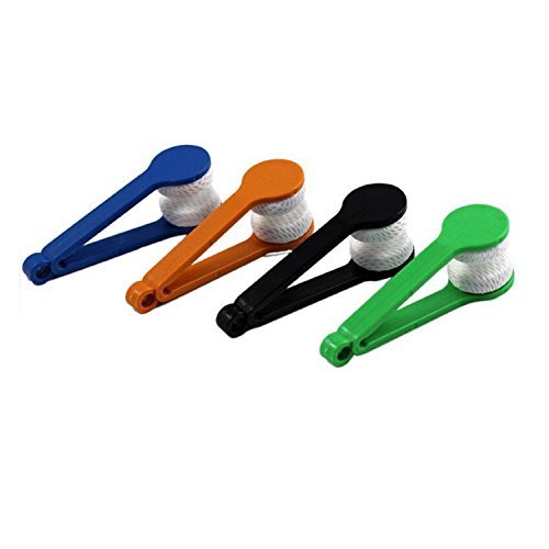 GBSTORE 5 Pcs Mini Glasses Cleaner – Microfiber Spectacle Cleaning Clips (Random Color)