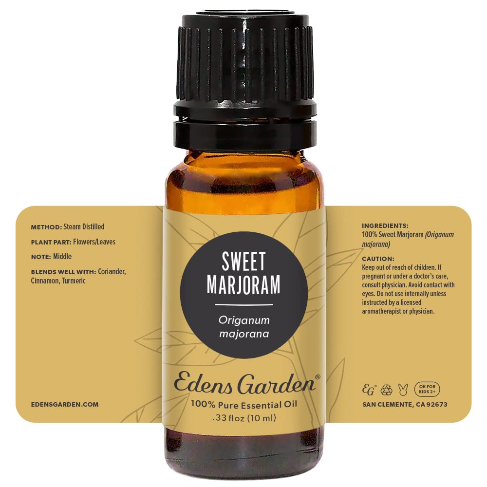 Edens Garden Sweet Marjoram Essential Oil - 100% Pure Premium Grade, 10 ml
