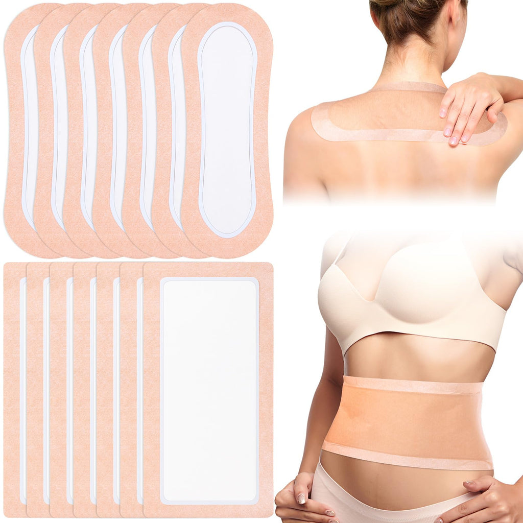 Geiserailie 20 Pcs Large Castor Oil Pack Wrap Kit – Self-Adhesive, No Wash