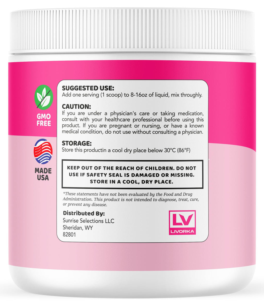LIVORKA GelatinBurn Powder (2 Pack) – Premium Natural Wellness Formula, 120 Servings