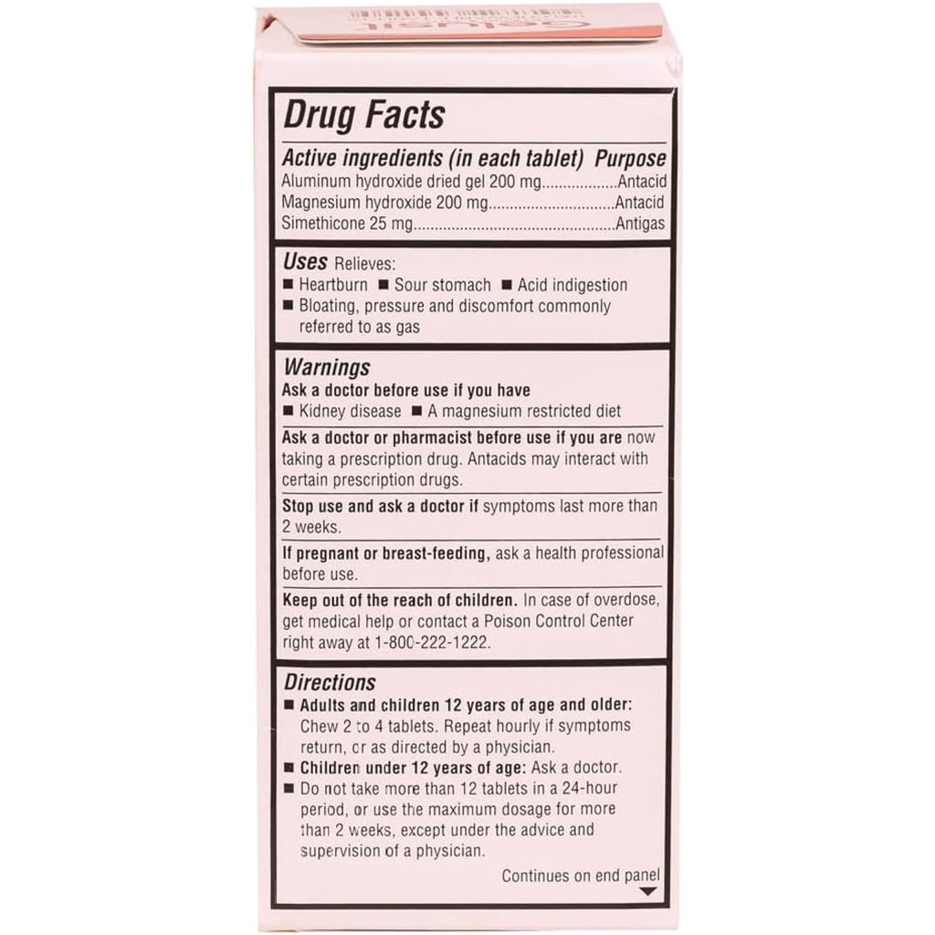 Gelusil Antacid & Anti-Gas Tablets | Heartburn Relief, Gas & Bloating | Cool Mint 100ct