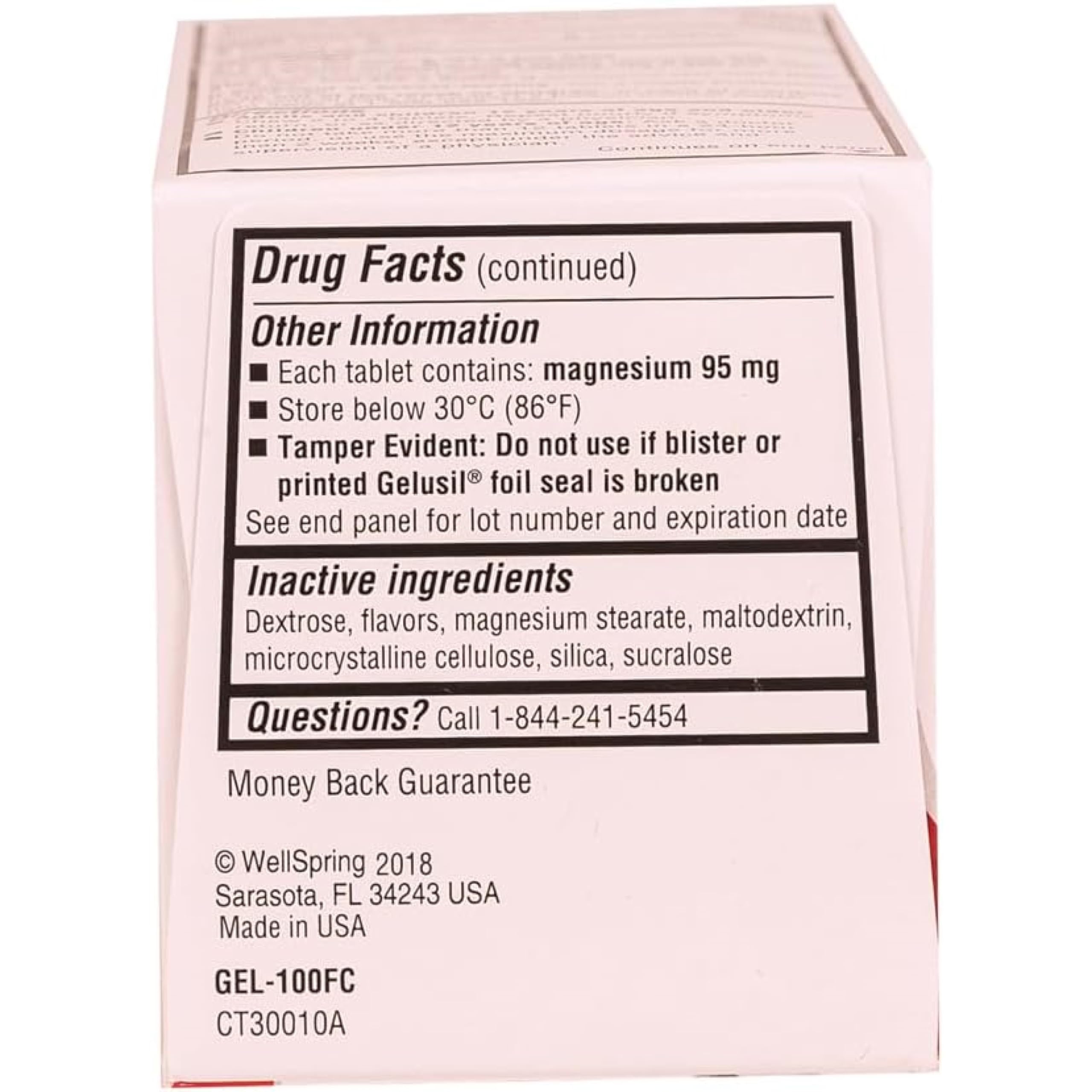 Gelusil Antacid & Anti-Gas Tablets | Heartburn Relief, Gas & Bloating | Cool Mint 100ct