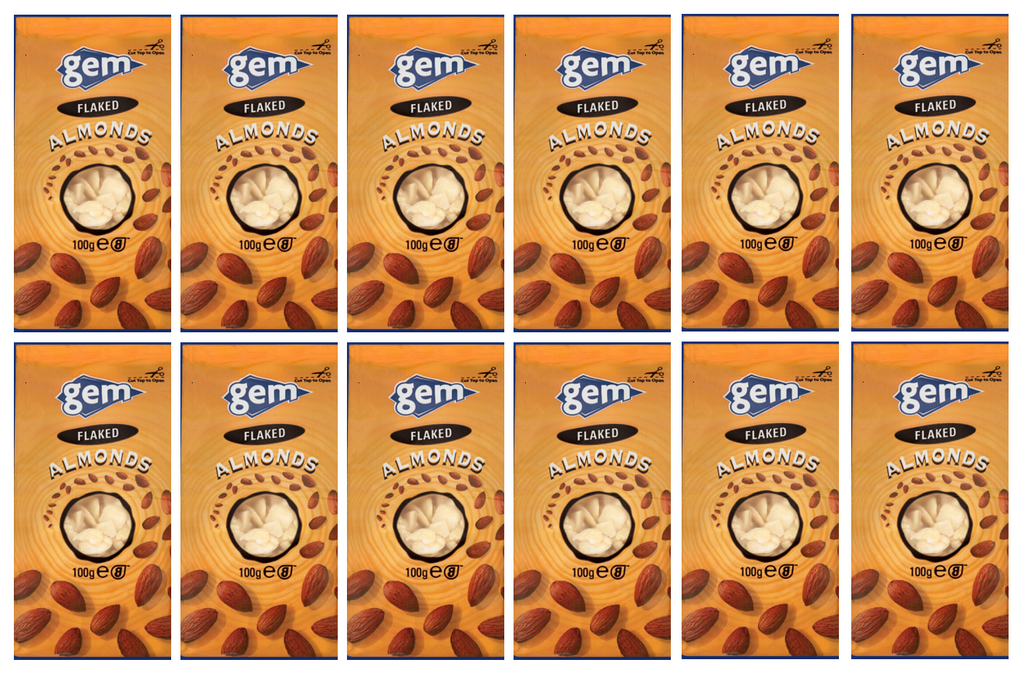 12 x Gem Flaked Almonds 100G