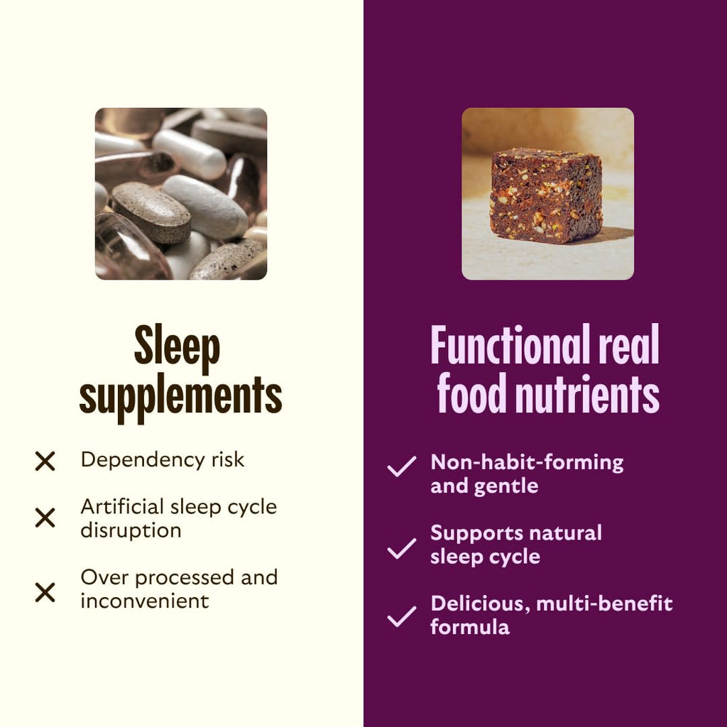 GEM Sleep Aid, Nighttime Bite, 7 Pack, Melatonin Free, L-Theanine, Magnesium, Valerian Root Extract | Vegan and Gluten Free | Earthy Chocolate Cherry, Trial Size