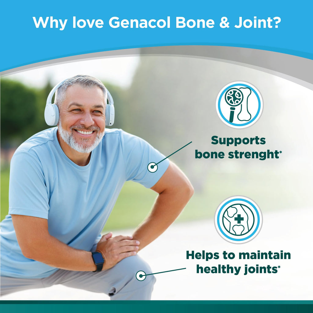 Genacol Bone & Joint – Calcium, Vitamin D3, Boron, Ultra-Hydrolyzed Collagen | 90 Capsules
