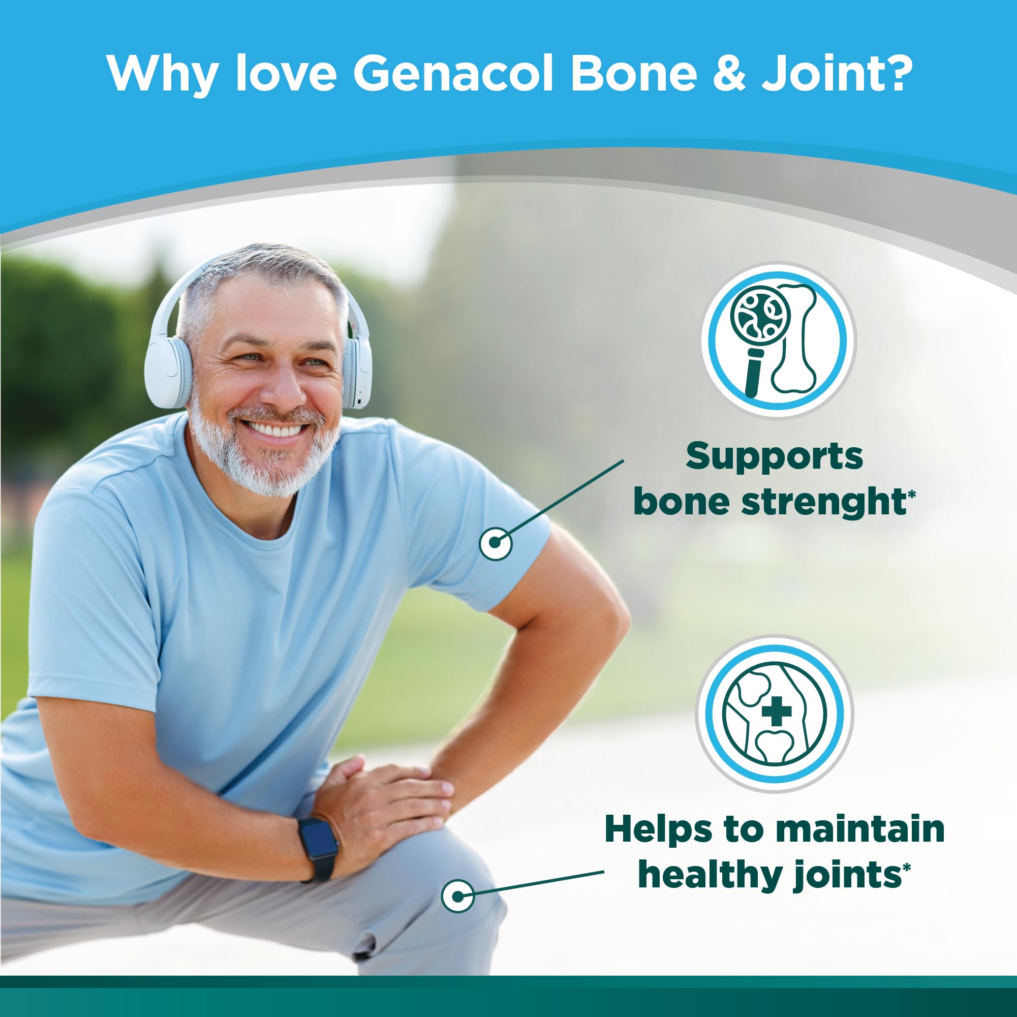 Genacol Bone & Joint – Calcium, Vitamin D3, Boron, Ultra-Hydrolyzed Collagen | 90 Capsules