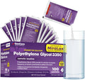 GenCare Polylethylene Glycol 3350 Powder for Solution – 100 Travel Packets | Unflavored PEG 3350 Laxative