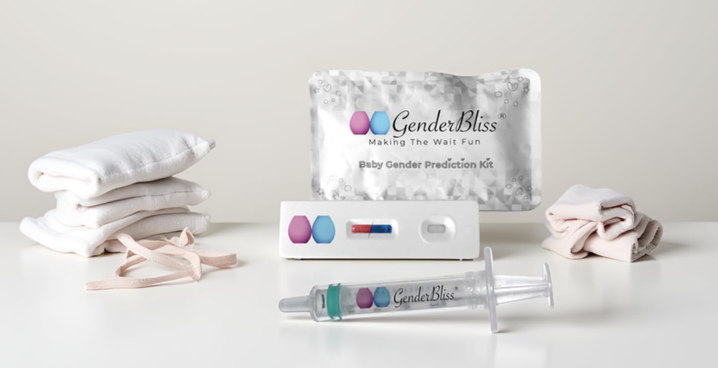 GenderBliss Early Gender Prediction Kit – 5+ Weeks, Instant 1-Minute Results, Non-Invasive