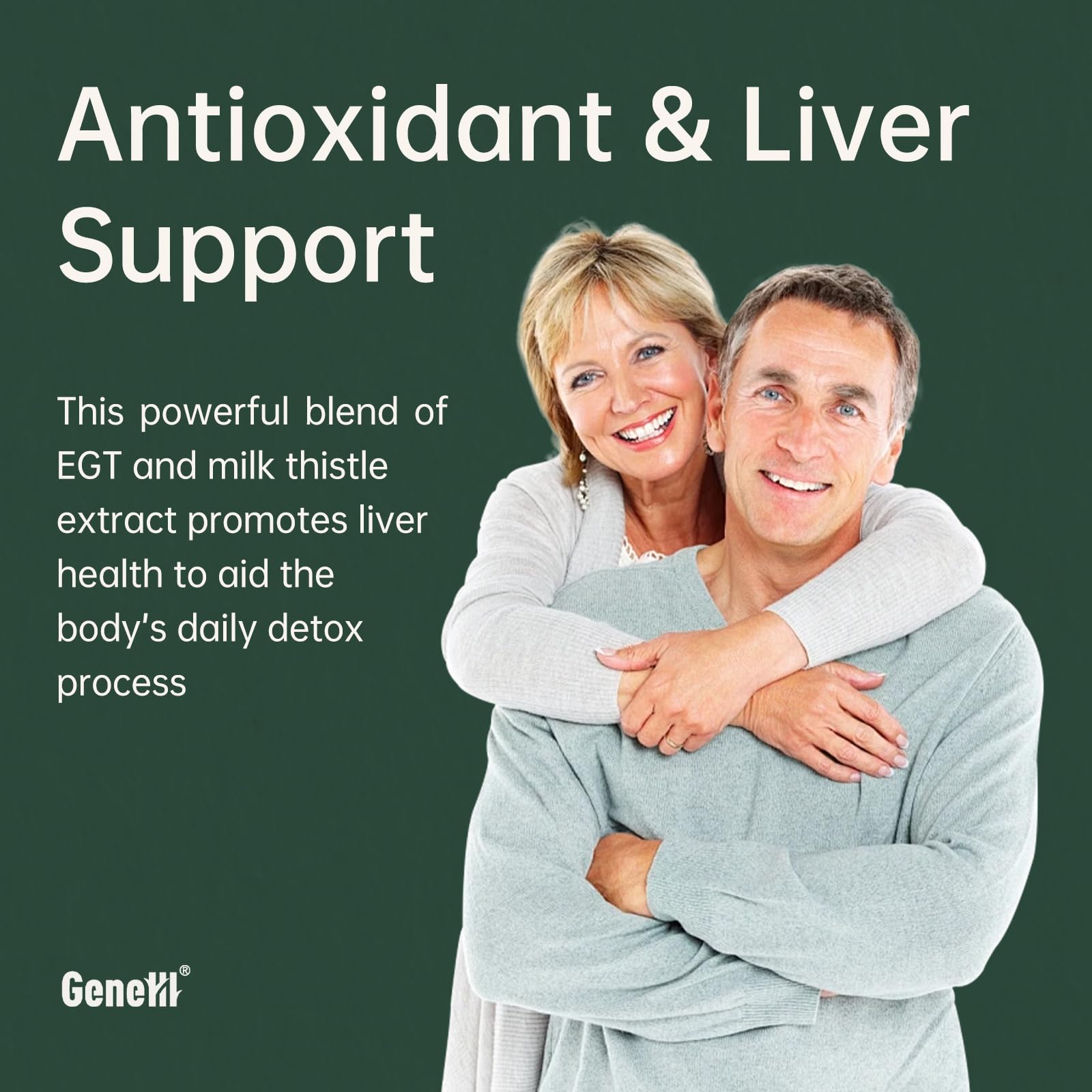 GENEIII Milk Thistle + L-Ergothioneine – Advanced Liver & Cellular Health, 60 Count