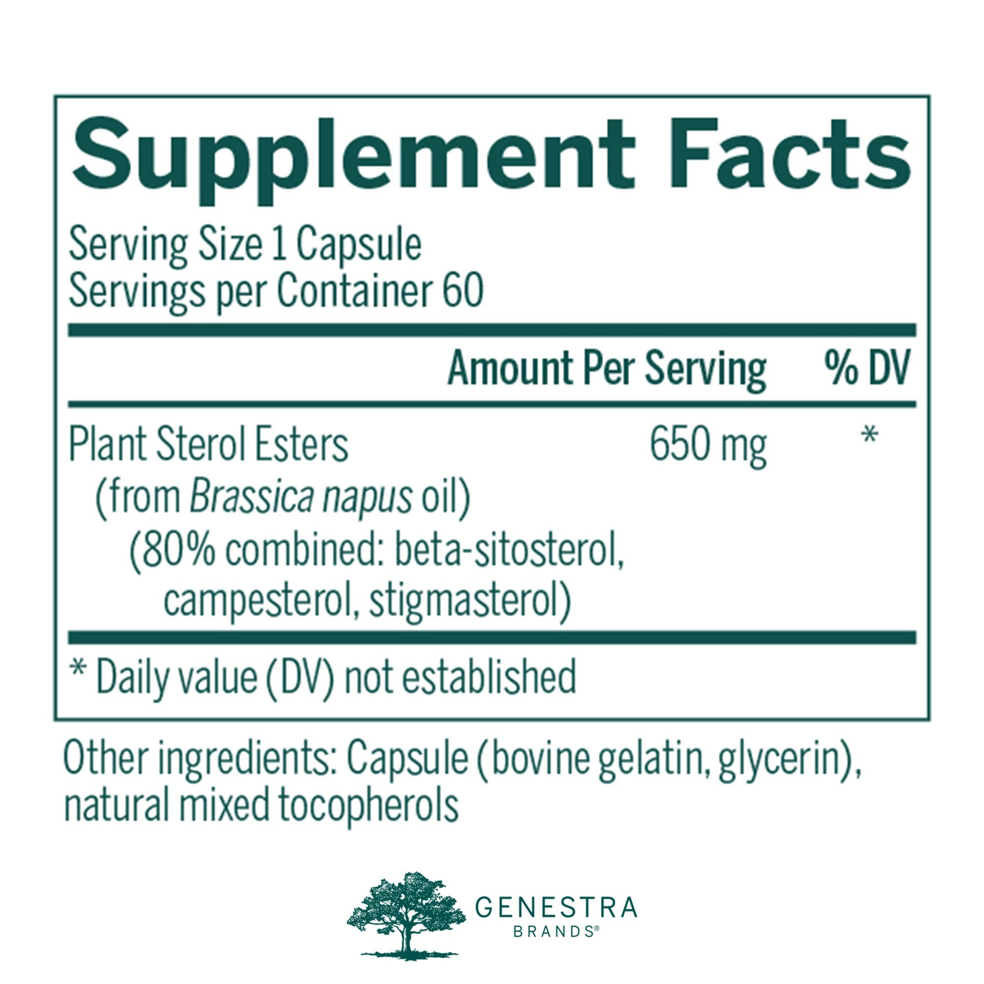 Genestra Col-Sterol 60 Capsules – Supports Healthy Total & LDL Cholesterol