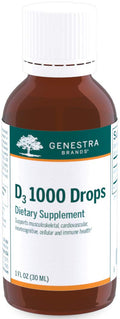 Genestra D3 1000 Drops - Liquid Vitamin D, 1000 IU per Drop, 1 fl oz