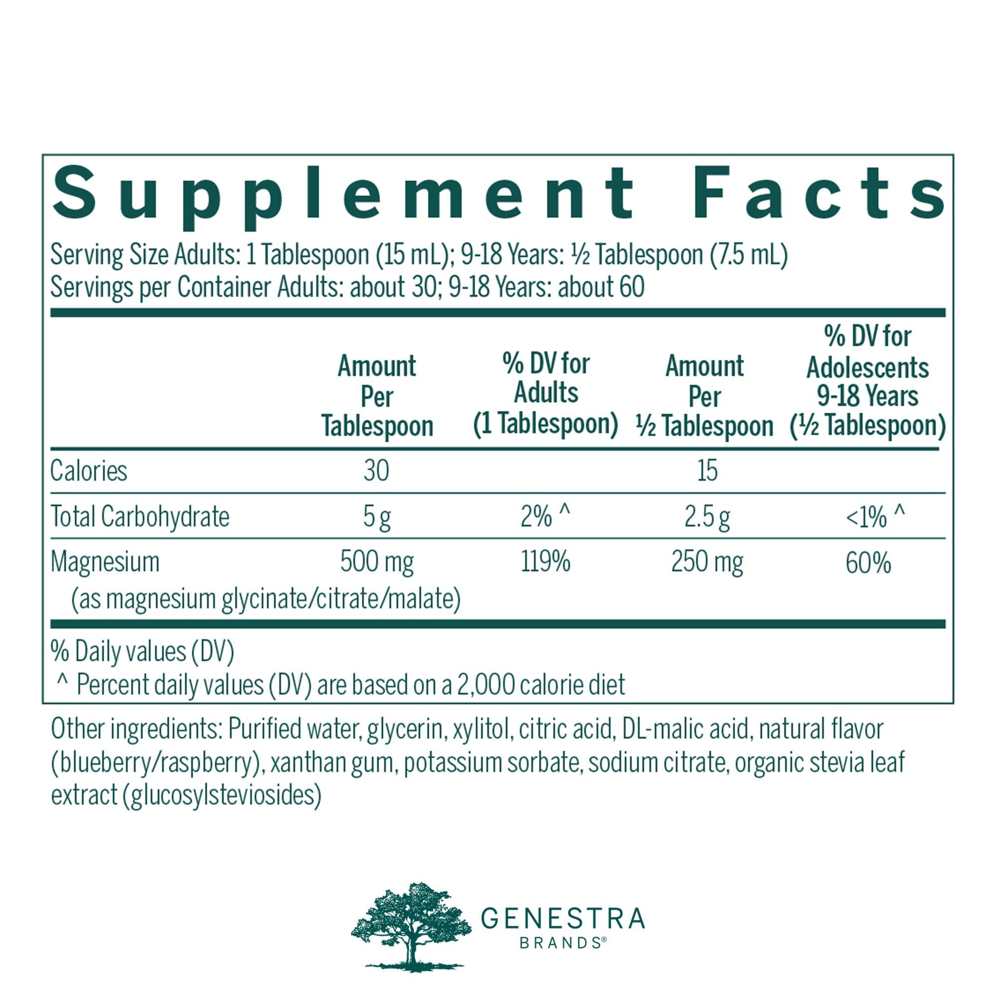 Genestra Brands Magnesium Complex Liquid | Three Organic Magnesium Sources | 15.2 fl oz