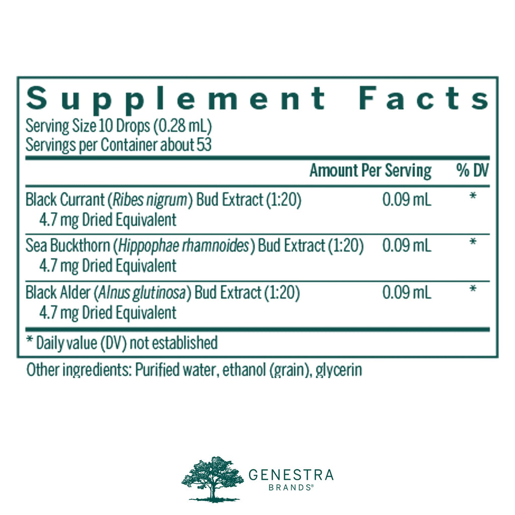 Genestra VRL-GEN | Black Currant, Sea Buckthorn & Black Alder 0.5 oz