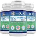 Genex Formulas Nicotinamide 500mg (3-Pack) | Flush-Free Niacinamide for Skin Health & Energy