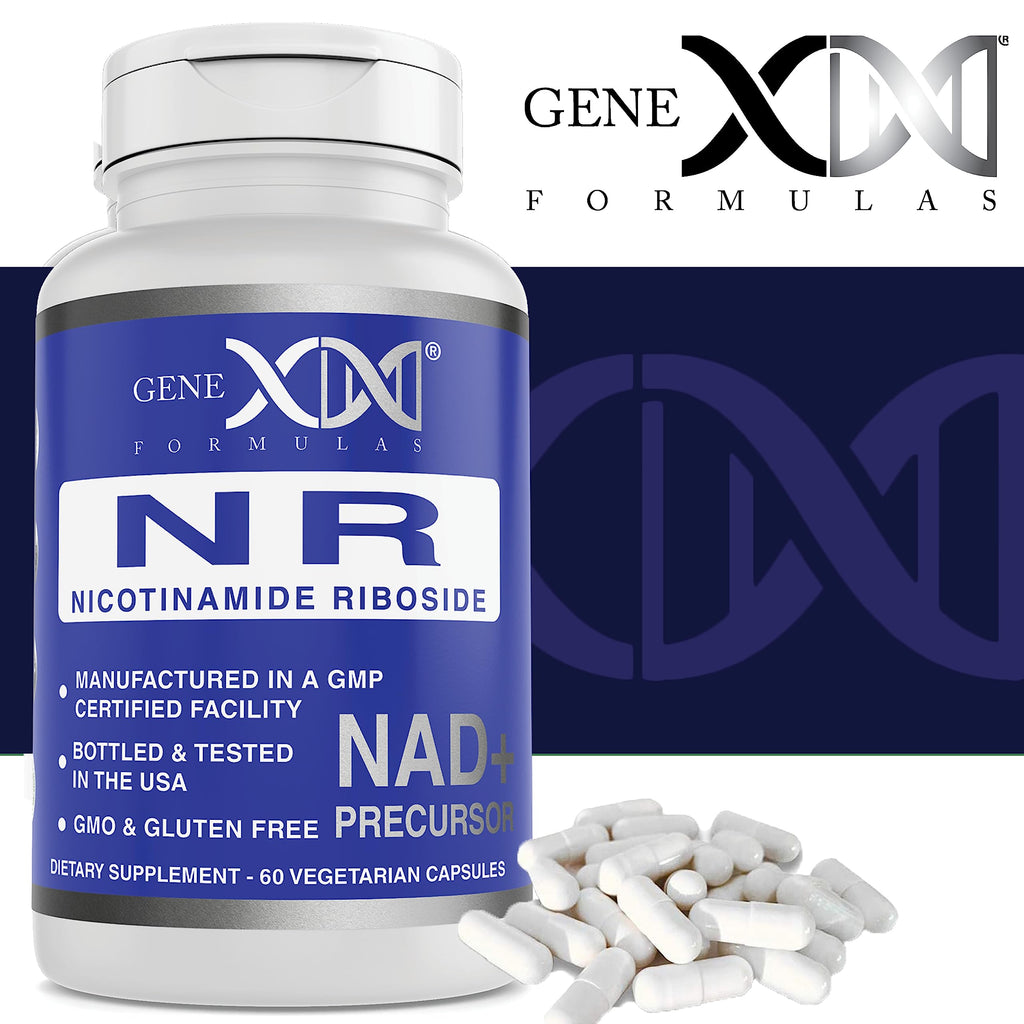 Genex Formulas NR Nicotinamide Riboside 300mg (3 Pack) NAD+ Precursor for Healthy Aging - GMP-Certified, Non-GMO, Gluten-Free, Vegetarian