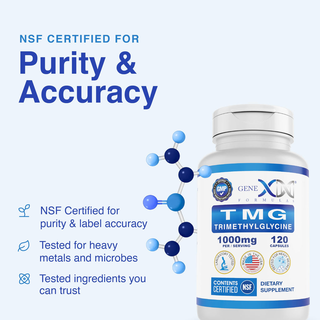 Genex Formulas TMG 1000mg - 360 Capsules | NSF Certified, Gluten Free & Non-GMO