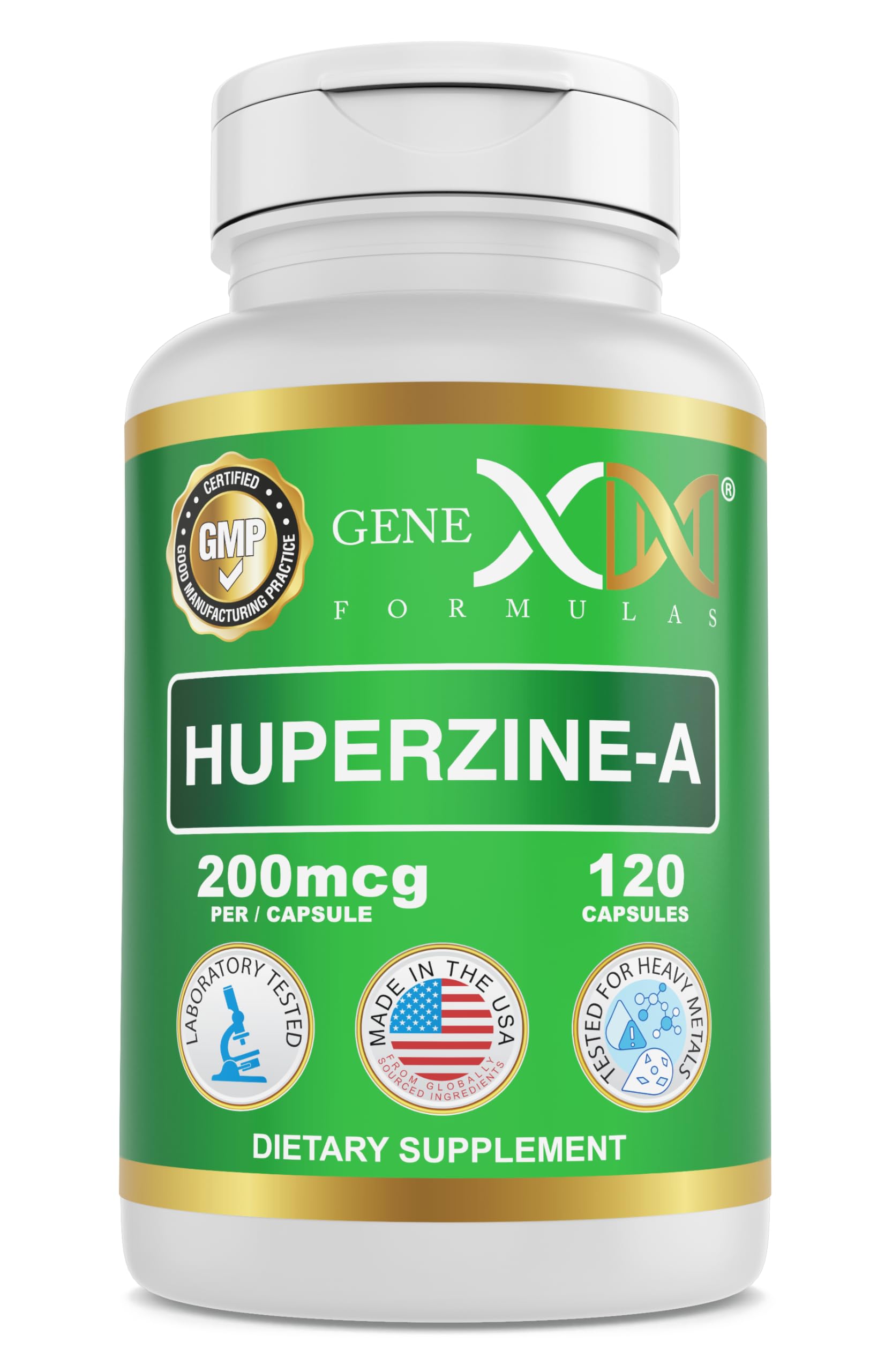 Genex Huperzine A 200mcg (120 Caps) – Nootropic Support