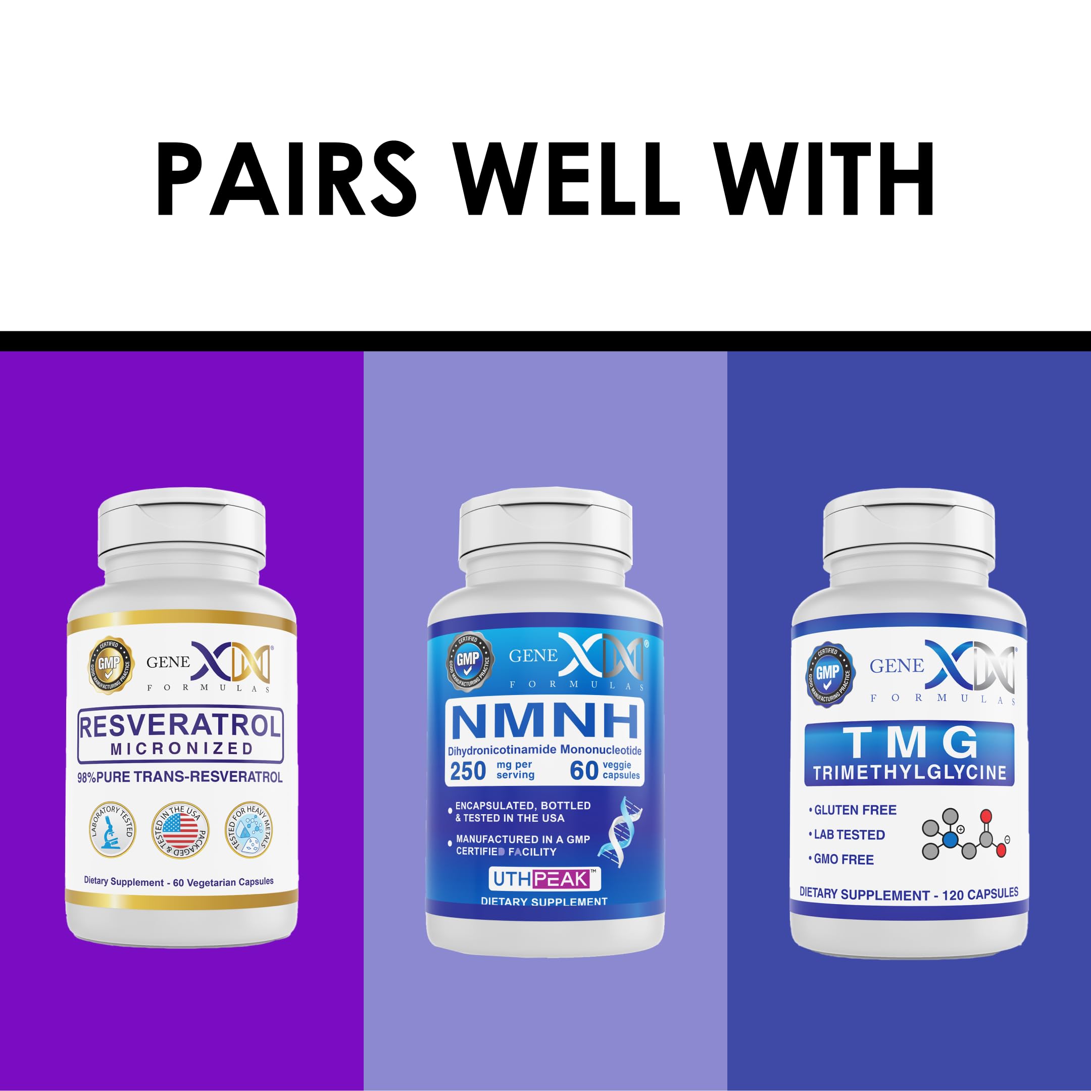 Genex NR Nicotinamide Riboside 500mg – NAD+ Precursor, 120 Caps, GMP-Certified