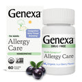 Genexa Allergy Care - Drug-Free, Non-Drowsy Allergy Relief for Adults | Vegan & Non-GMO | Acai Berry Flavor | 60 Chewables