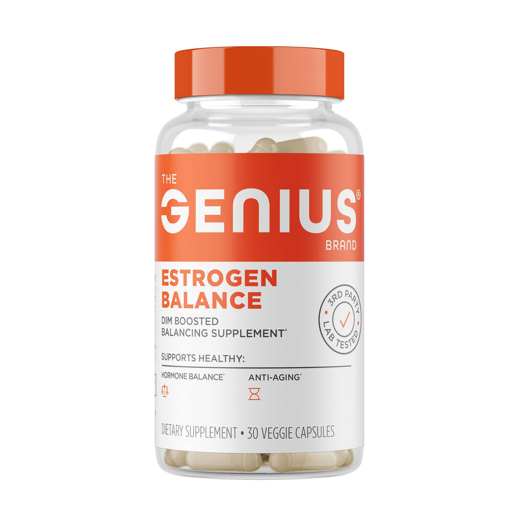 Genius Estrogen Balance | DIM Hormone Support for Men & Women | 30 Capsules