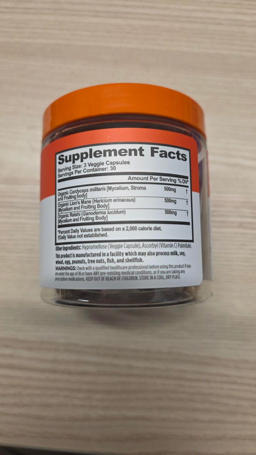 The Genius Brand Genius Mushrooms - Plant-Based Supplement for Immune, Focus & Energy Support - Lion's Mane, Cordyceps & Reishi - Organic & Non-GMO - 90 Veggie Capsules