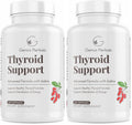 Genius Herbals Thyroid Support – Advanced Formula with Iodine (Non-GMO) – 60 Caps (Pack of 2)