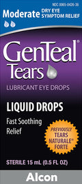 Genteal Tears Moderate Eye Drops, 0.507 fl oz – Fast Dry Eye Relief with Gentle Polyquad Preservative