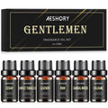 Gentlemen's Essential Oils Set – 6x10ml Fragrance Oils for Candle & Diffuser